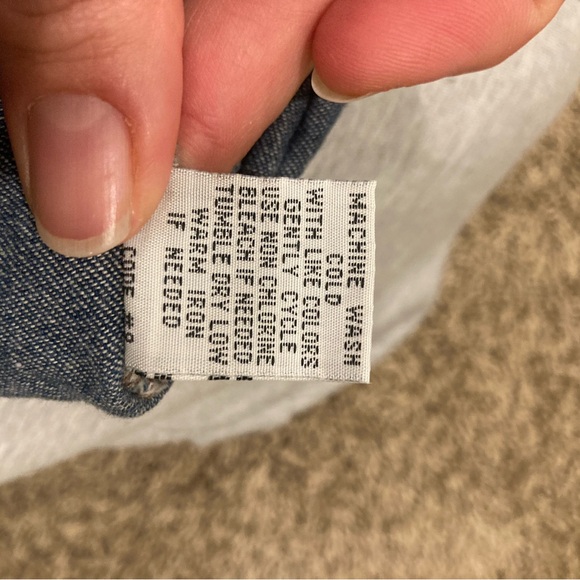 J. Gee sleeveless denim dress full zip front, mocked elastic waist likely a M Sz - Picture 14 of 16